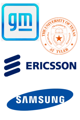 General Motors, the University of Texas at Tyler, Ericsson and Samsung